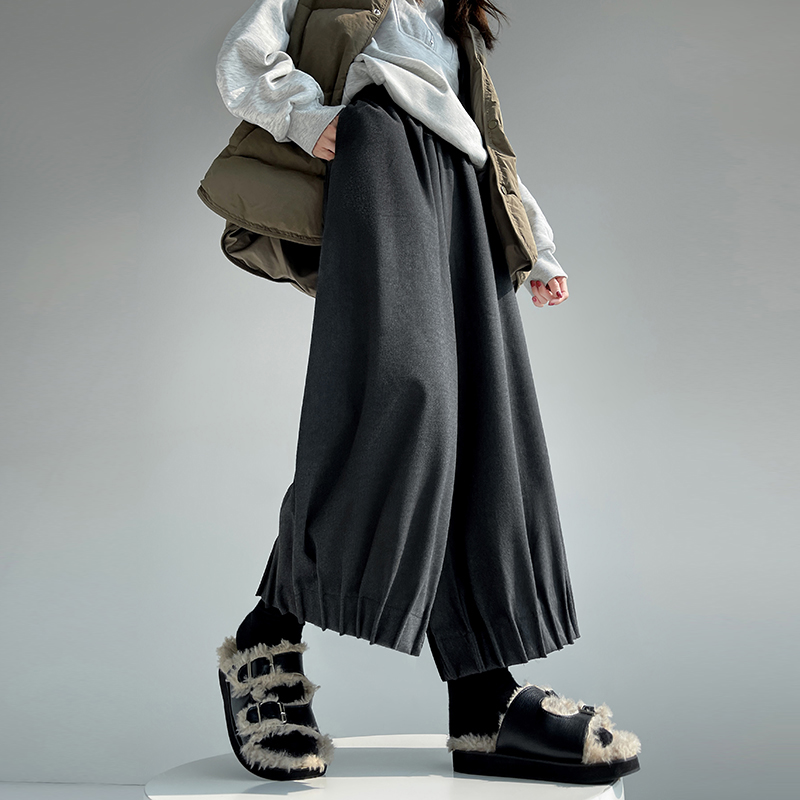 Autumn and winter pants wide leg pants for women