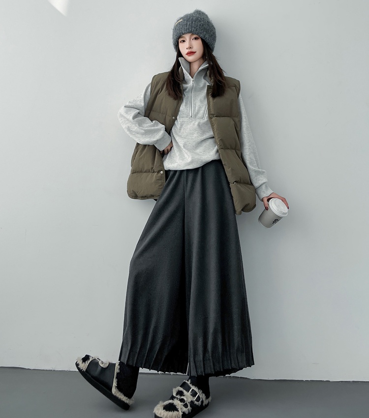 Autumn and winter pants wide leg pants for women