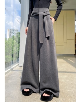 Mopping drape wide leg pants bandage pants for women