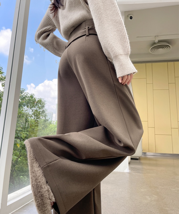 Mopping drape wide leg pants bandage pants for women