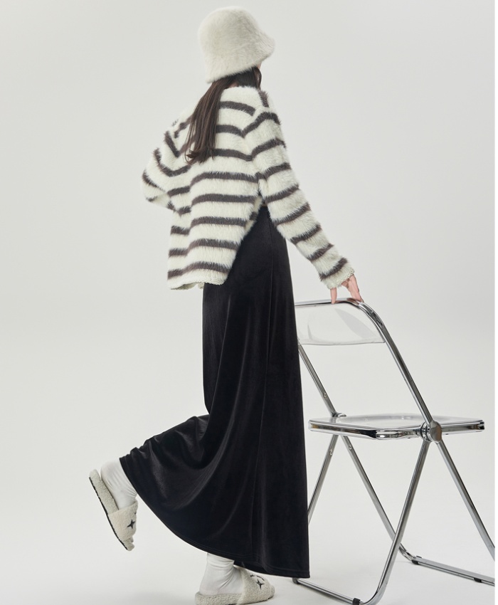 A-line slim package hip autumn and winter long skirt