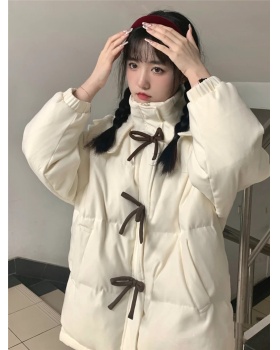 Thick hooded cotton coat niche small fellow coat for women