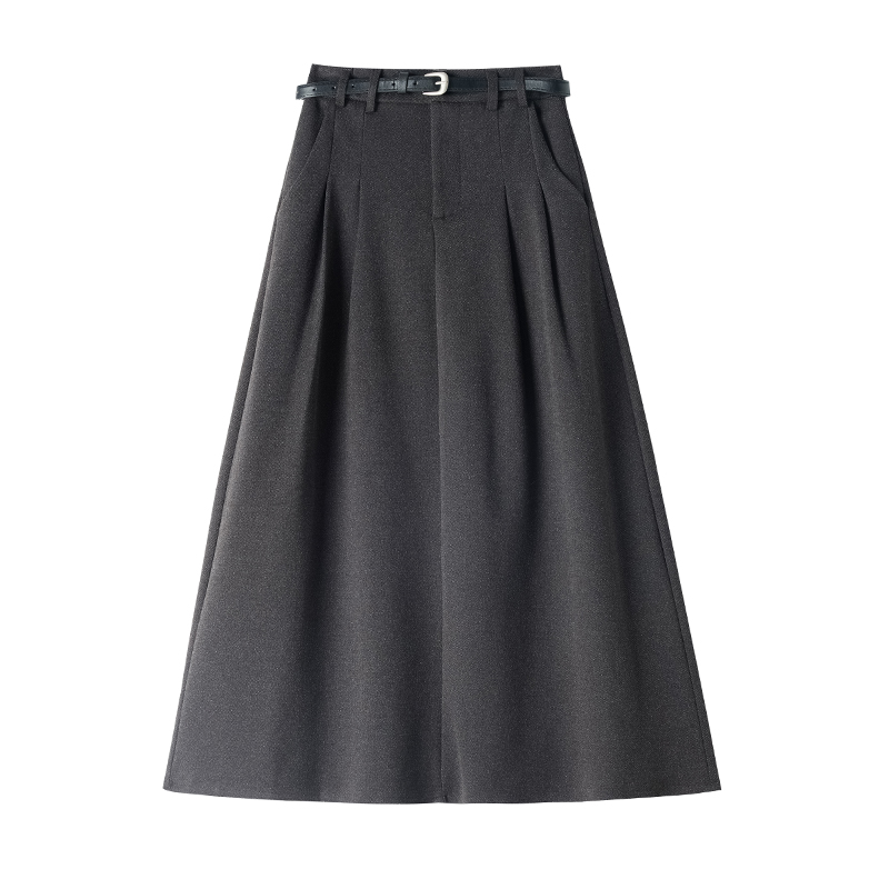 Long all-match long skirt pleated skirt for women