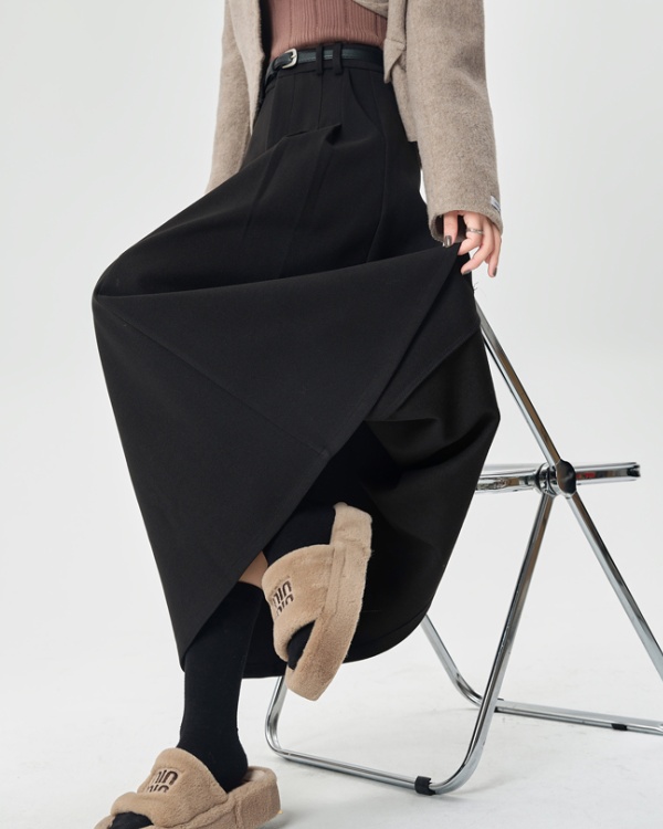 Long all-match long skirt pleated skirt for women