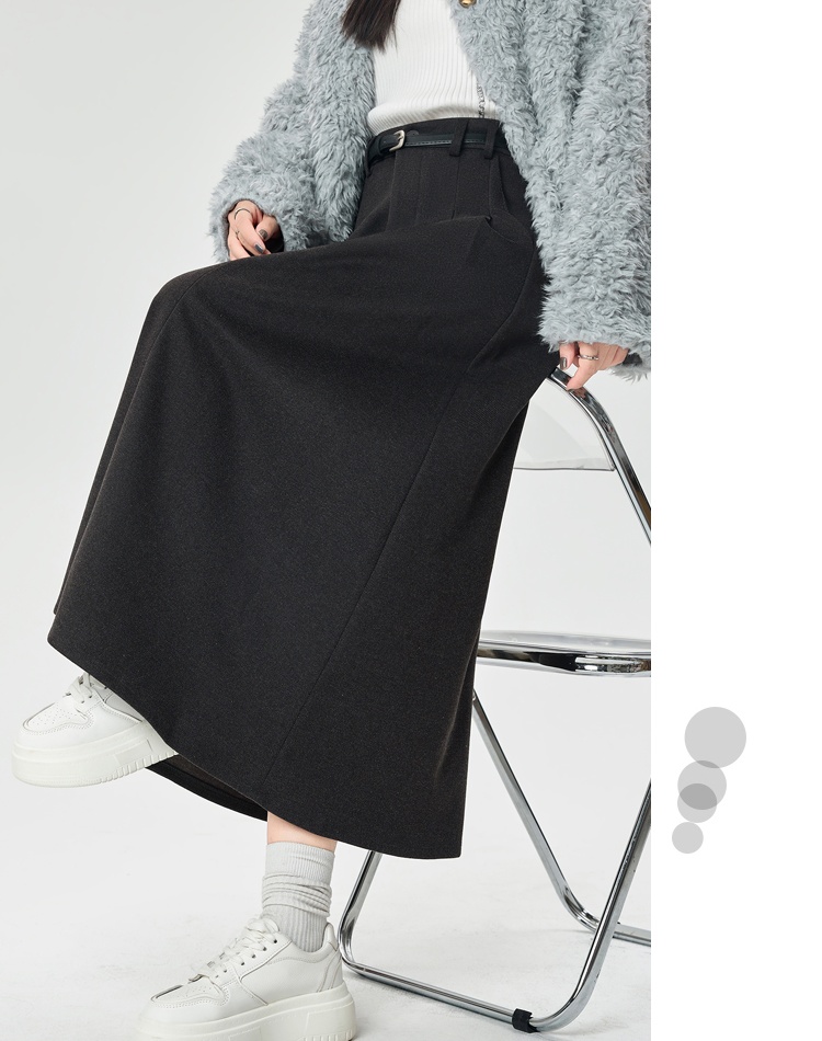 Long all-match long skirt pleated skirt for women