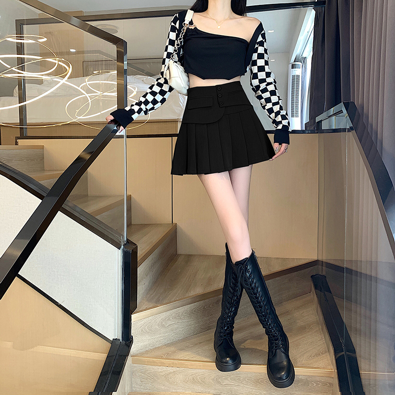 High waist slim business suit small fellow skirt