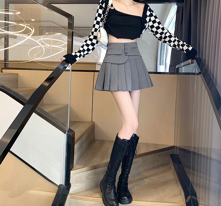 High waist slim business suit small fellow skirt