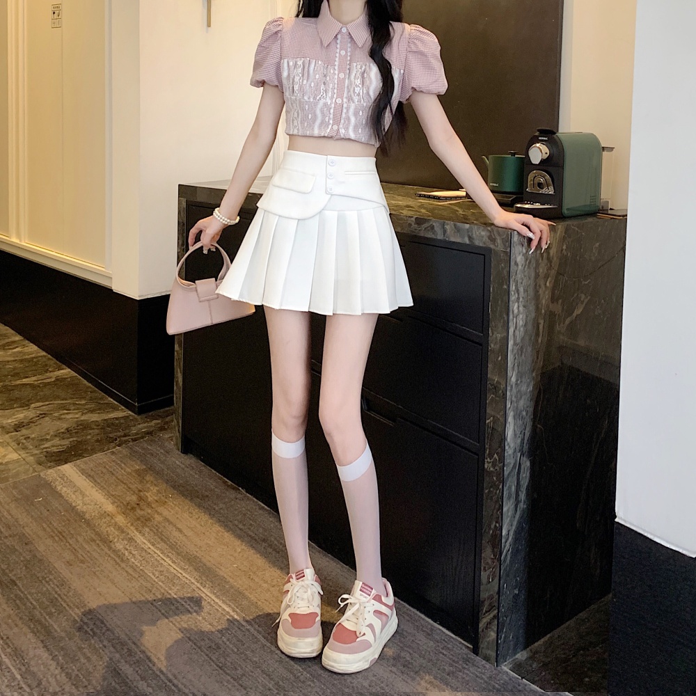 High waist slim business suit small fellow skirt