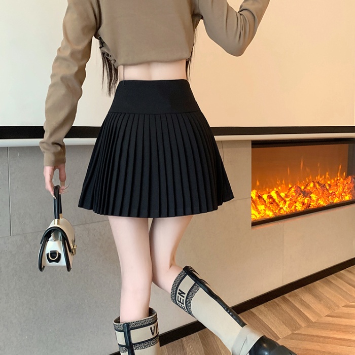 All-match anti emptied skirt high waist slim short skirt