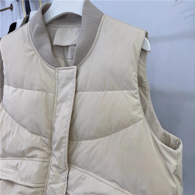 Autumn and winter cotton thick coat pure down waistcoat