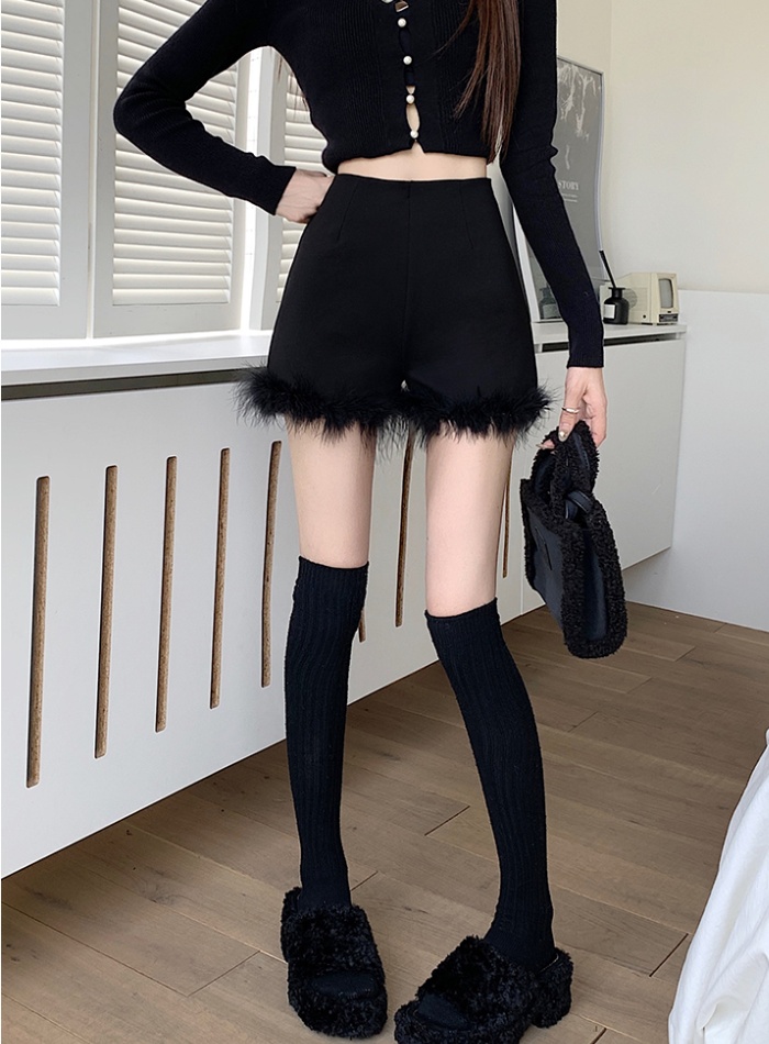 Sexy winter spicegirl thick Korean style shorts for women