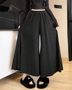 Casual loose culottes pure autumn and winter wide leg pants