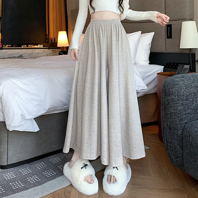 Casual loose culottes pure autumn and winter wide leg pants