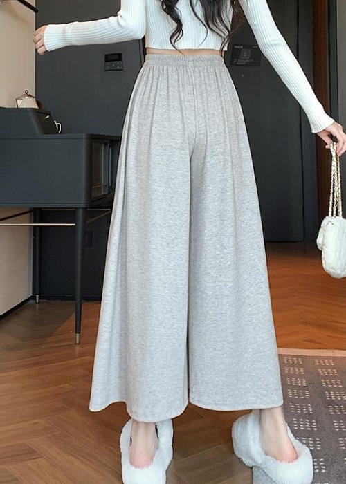 Casual loose culottes pure autumn and winter wide leg pants