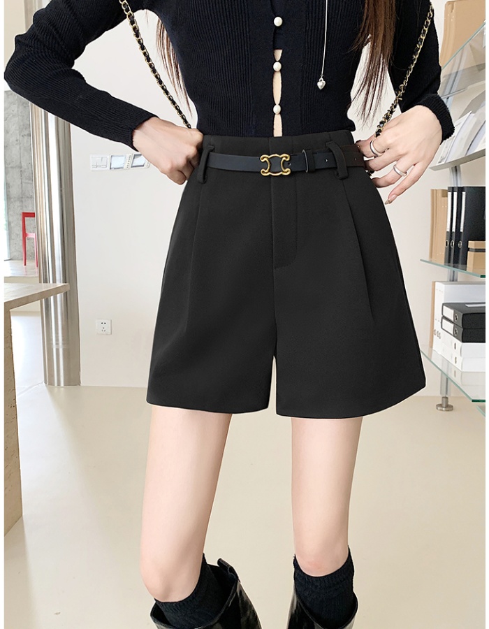 High waist wide leg pants woolen boots pants for women