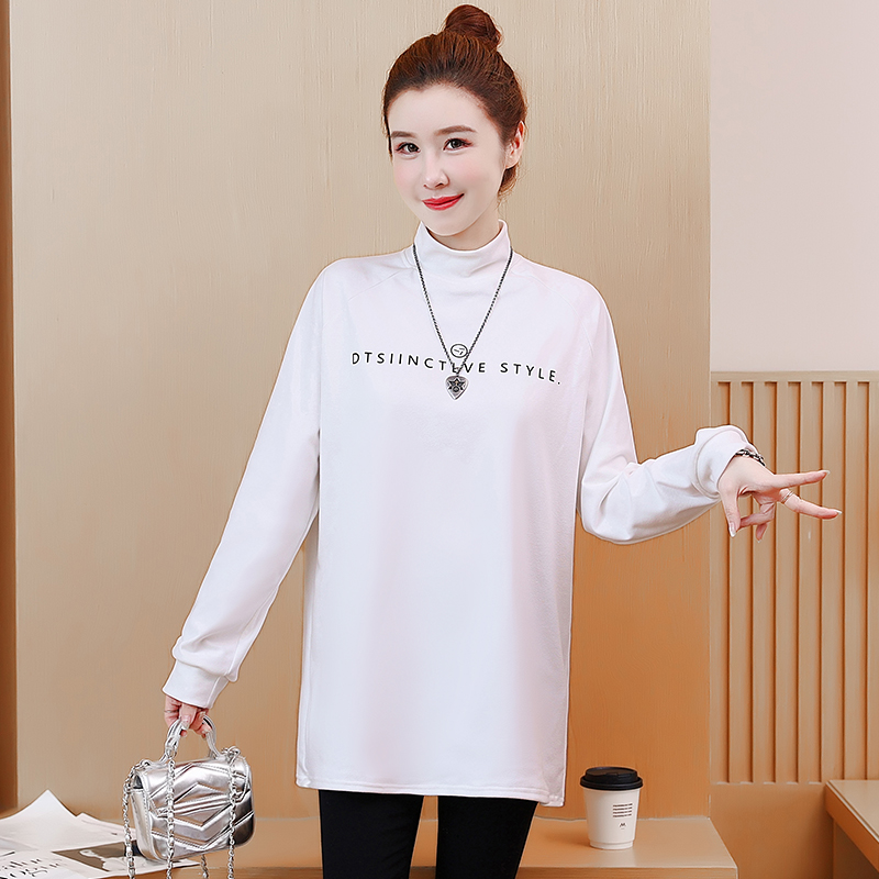 Long sleeve T-shirt long bottoming shirt for women