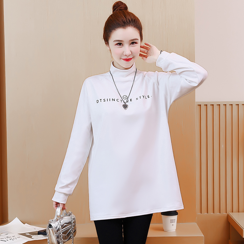 Long sleeve T-shirt long bottoming shirt for women