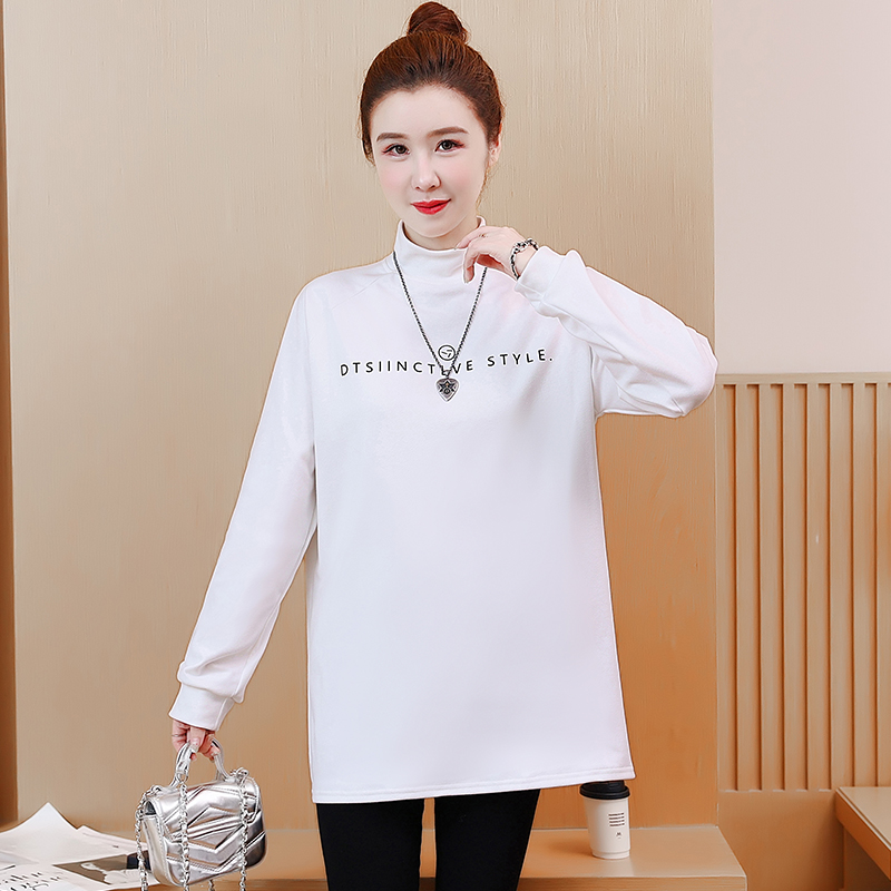 Long sleeve T-shirt long bottoming shirt for women