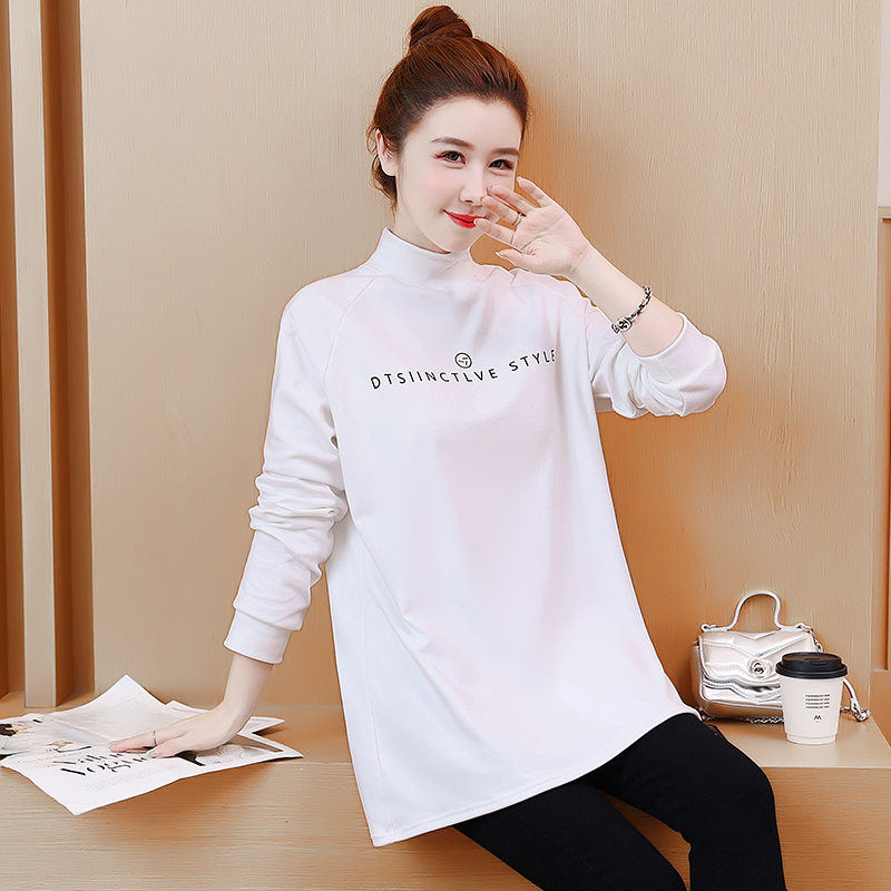 Long sleeve T-shirt long bottoming shirt for women