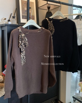 Leopard autumn and winter scarves frenum sweater