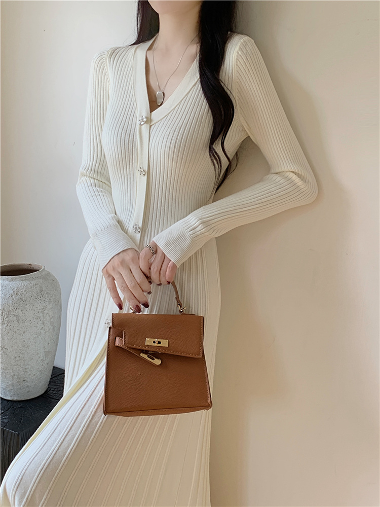 Bottoming overcoat Korean style long dress for women