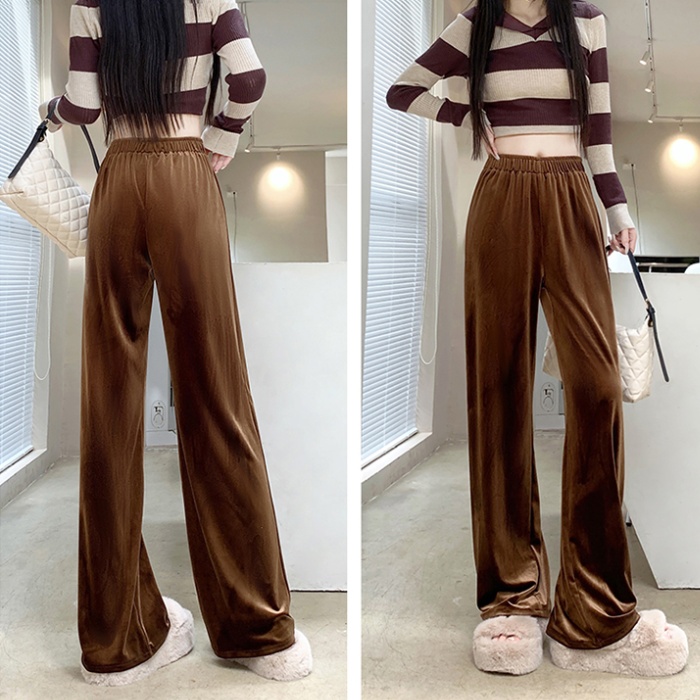 Mopping long pants simple wide leg pants for women