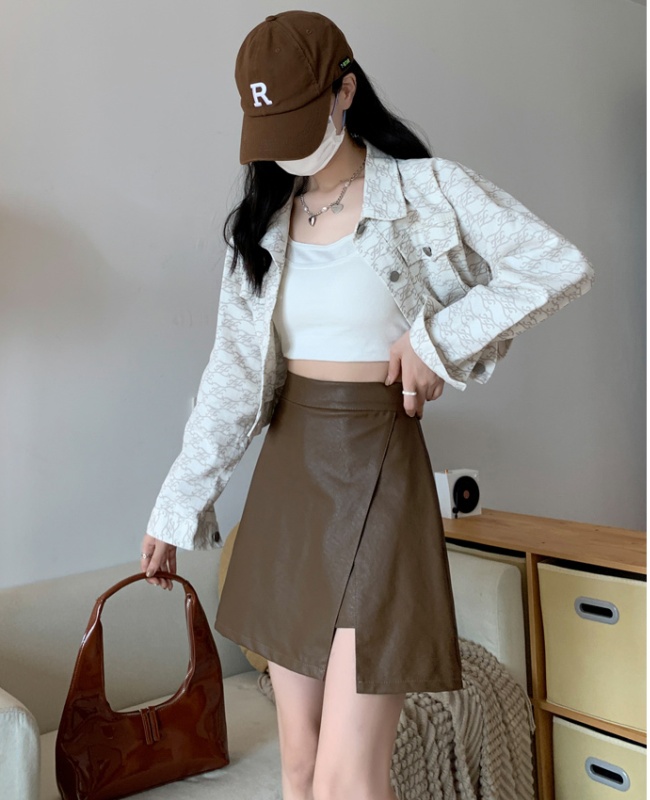 Irregular unique culottes autumn and winter skirt for women