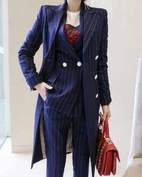 Slim business suit overcoat 3pcs set for women