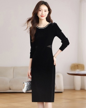 Autumn and winter dress temperament long dress for women