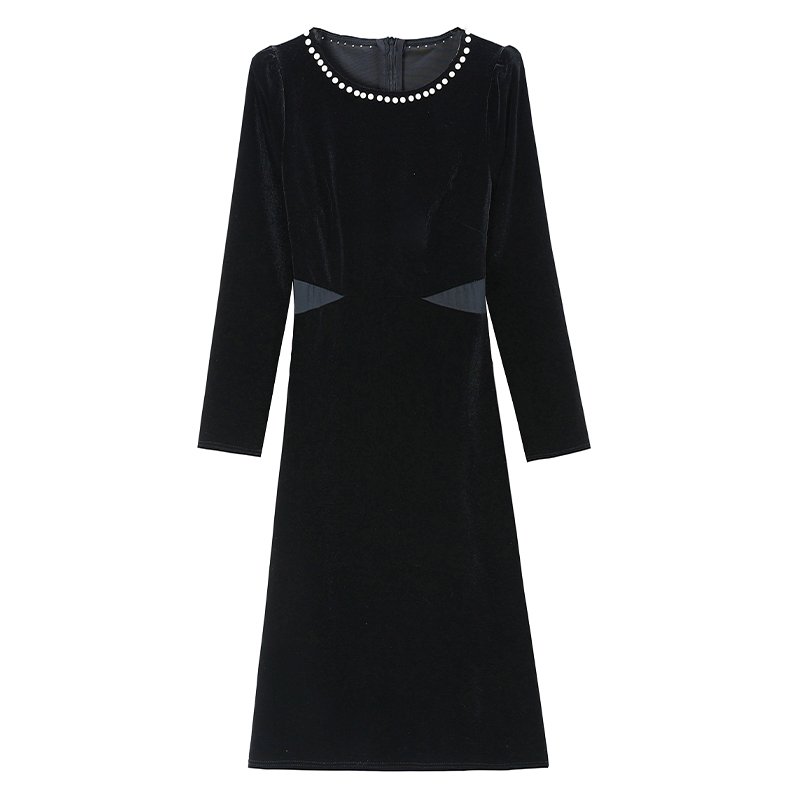 Autumn and winter dress temperament long dress for women