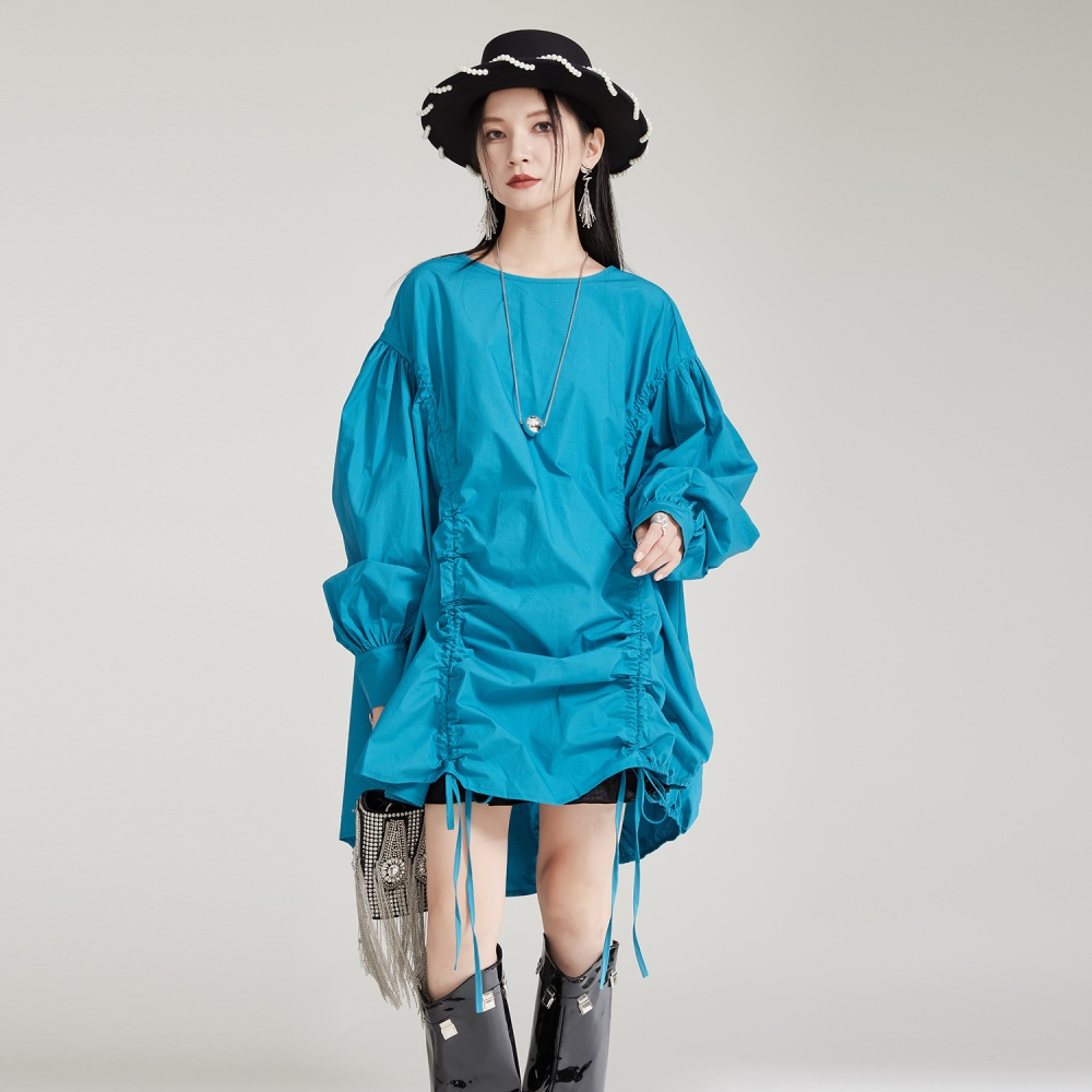 Niche lantern thick and disorderly European style dress