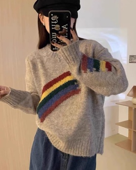 Autumn lazy sweater Korean style coat for women