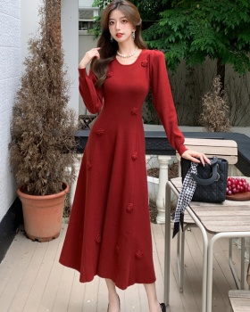 France style long dress retro dress for women