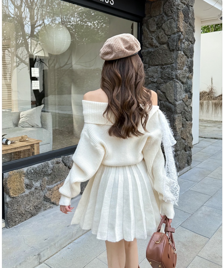 Winter long sleeve T-back enticement dress for women