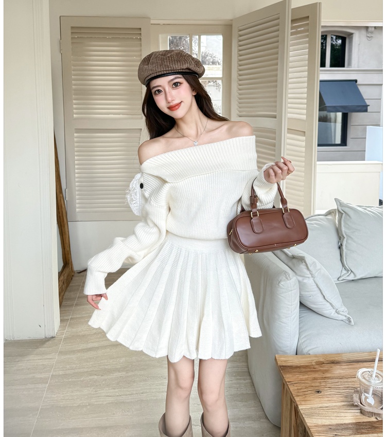 Winter long sleeve T-back enticement dress for women