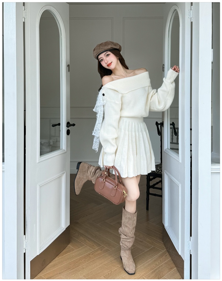 Winter long sleeve T-back enticement dress for women