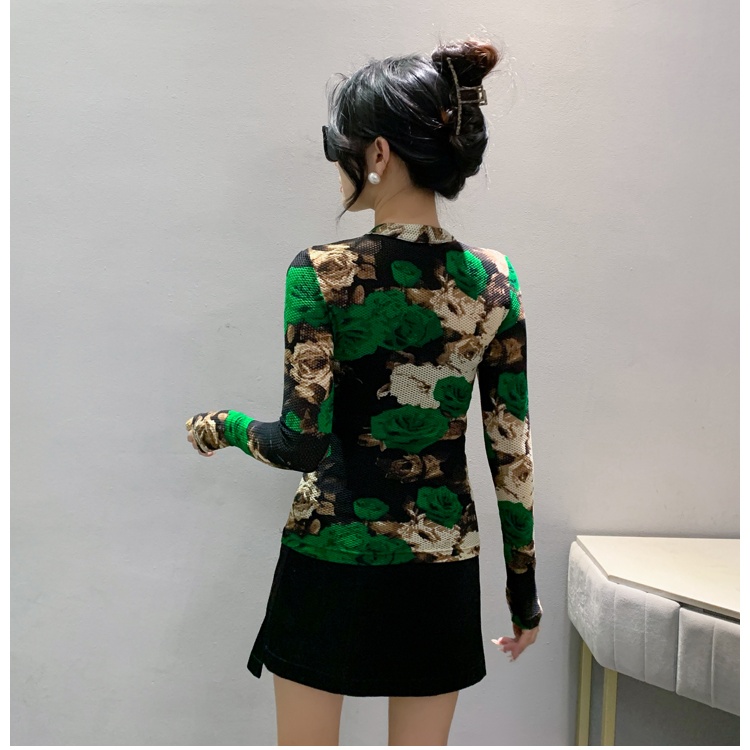 Long sleeve bottoming shirt fashion T-shirt for women