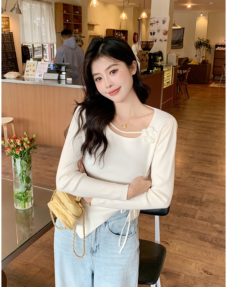 Retro large yard tops Casual slim T-shirt for women