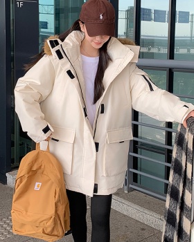 Long thick coat down couples cotton coat