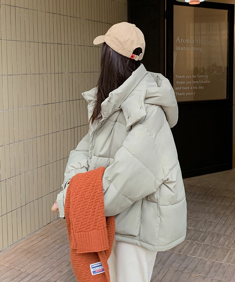 Down winter loose coat short Korean style cotton coat