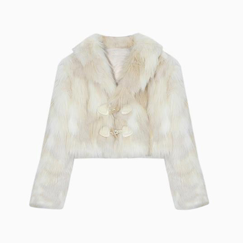 Package hip fox fur coat imitation of mink hair coat