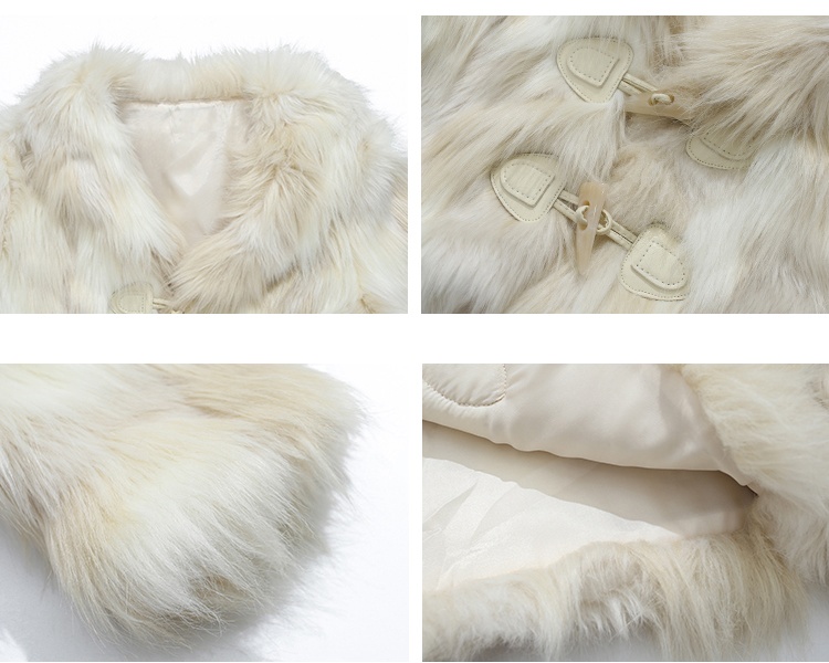 Package hip fox fur coat imitation of mink hair coat