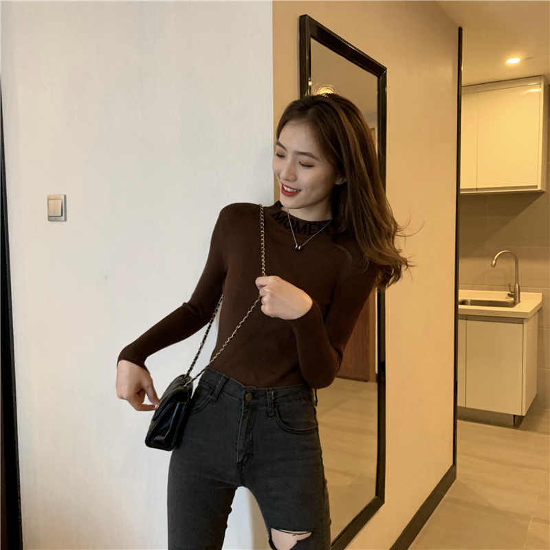 Autumn and winter bottoming shirt sweater for women