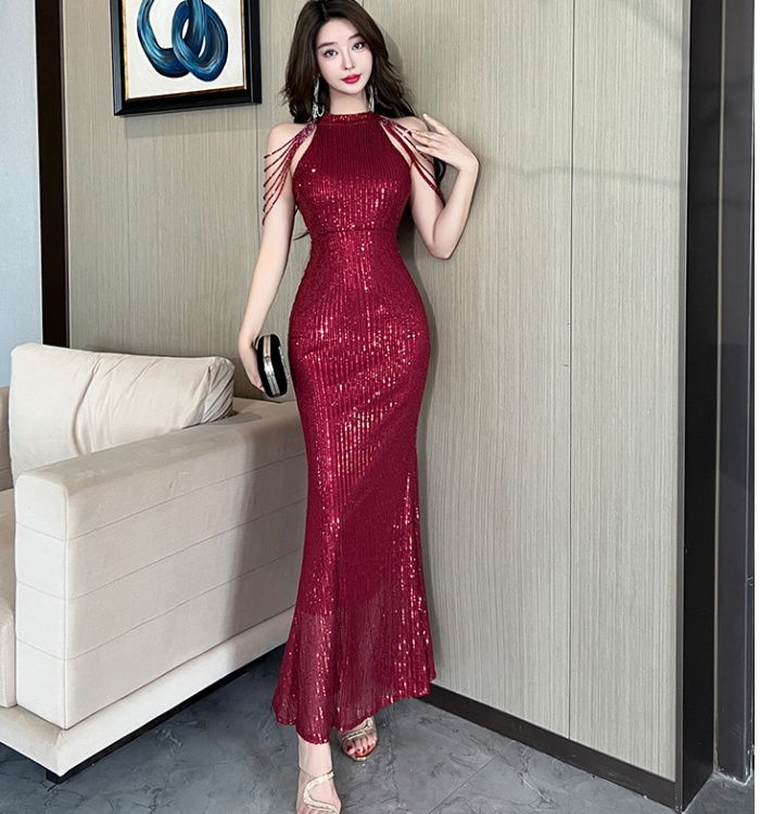 Noble package hip long dress mermaid evening dress