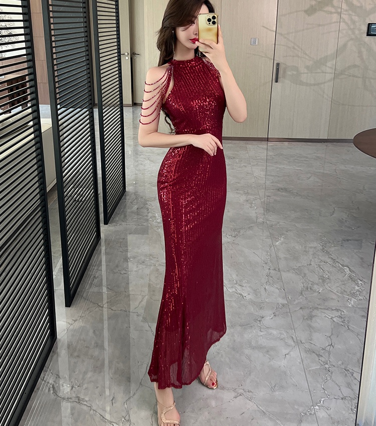 Noble package hip long dress mermaid evening dress