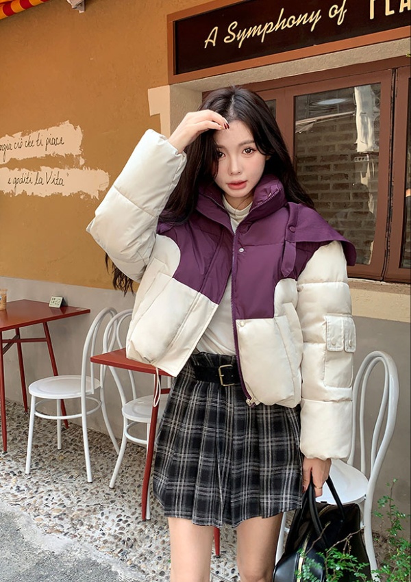 Short loose cotton coat fashionable coat for women