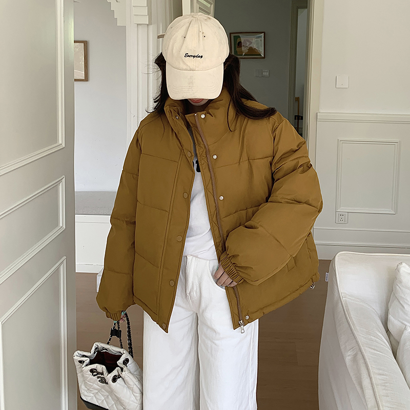 Loose bread clothing thick cotton coat for women