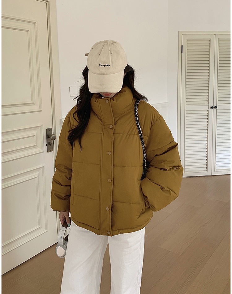 Loose bread clothing thick cotton coat for women