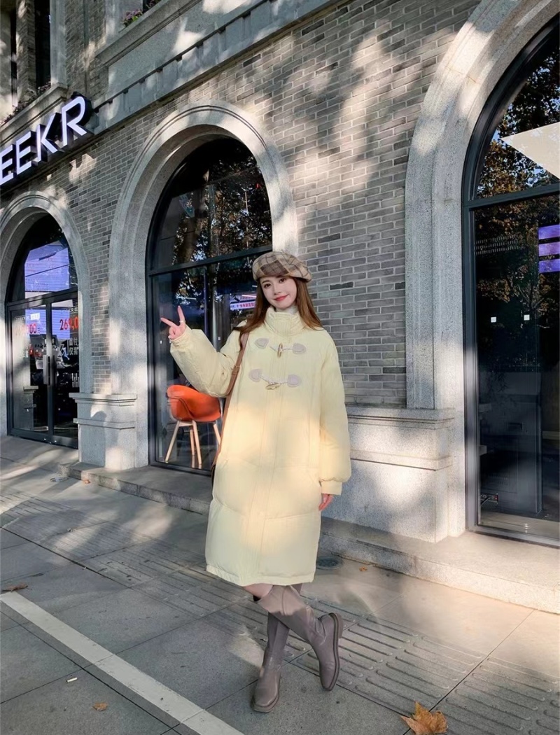 Long cstand collar cotton coat winter bread clothing