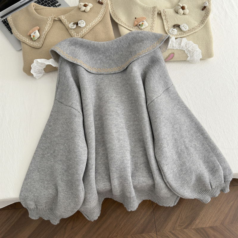 Cartoon slim autumn and winter rabbit sweater for women